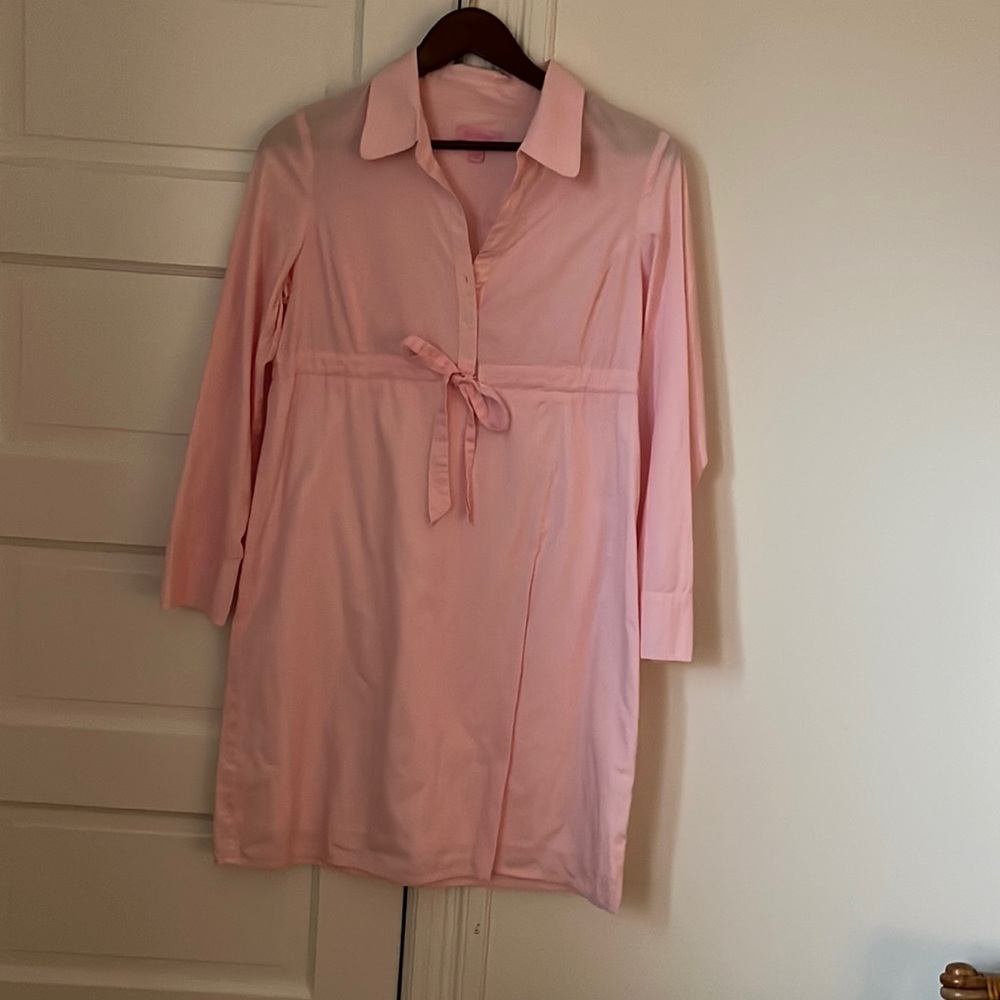 Lilly Pulitzer Women’s Pink Collared l/s Dress Size 4